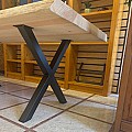 Basic Madera | Producto | Tablón Natural | JUEGO PATAS DE ACERO EN FORMA DE CRUZ (imagen mini 2)